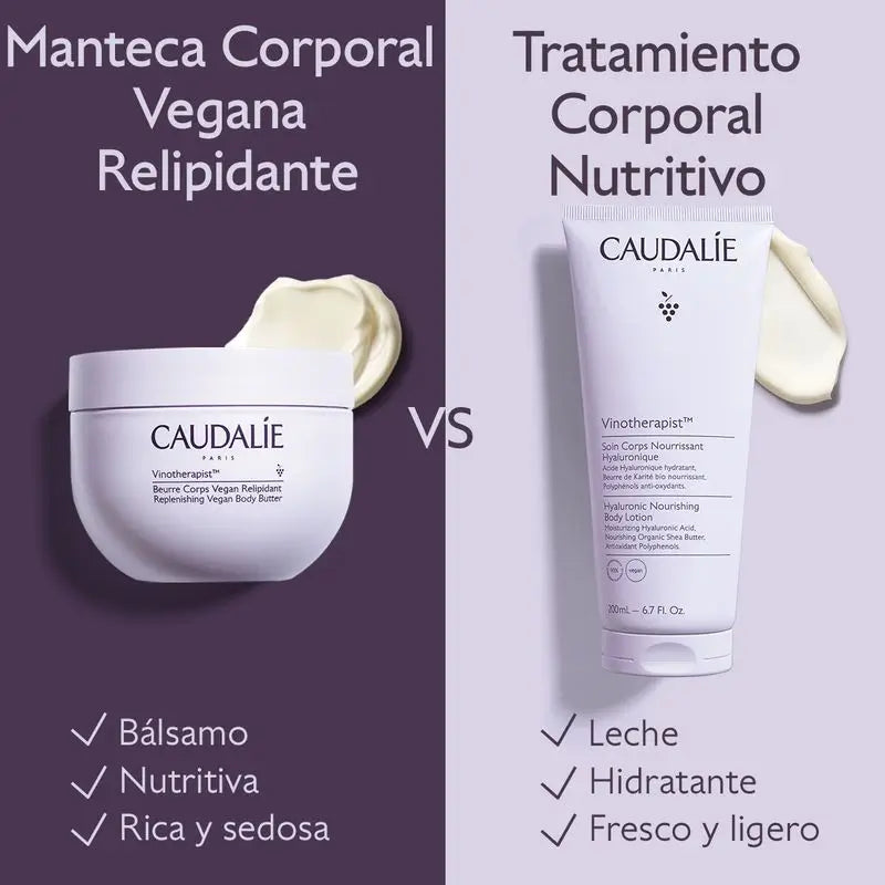 Caudalie Vinotherapist Vegánsky telový krém na obnovenie lipidovej rovnováhy 250 ml