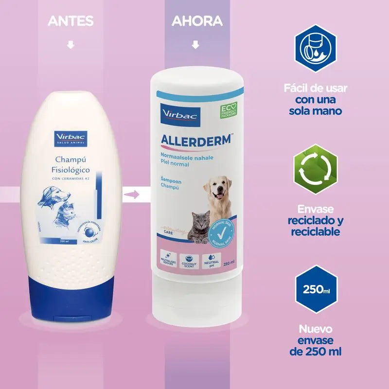 Virbac Allerderm šampón pre normálnu pokožku 250 ml