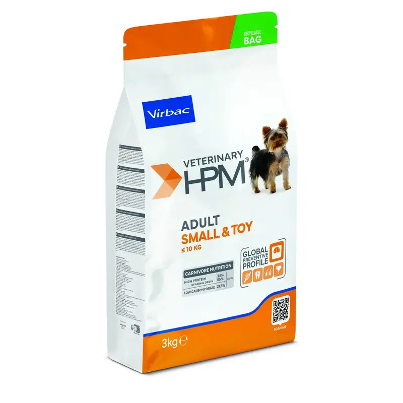 Virbac Hpm Adult Dog Small & Toy 3kg, dog food for Dogs