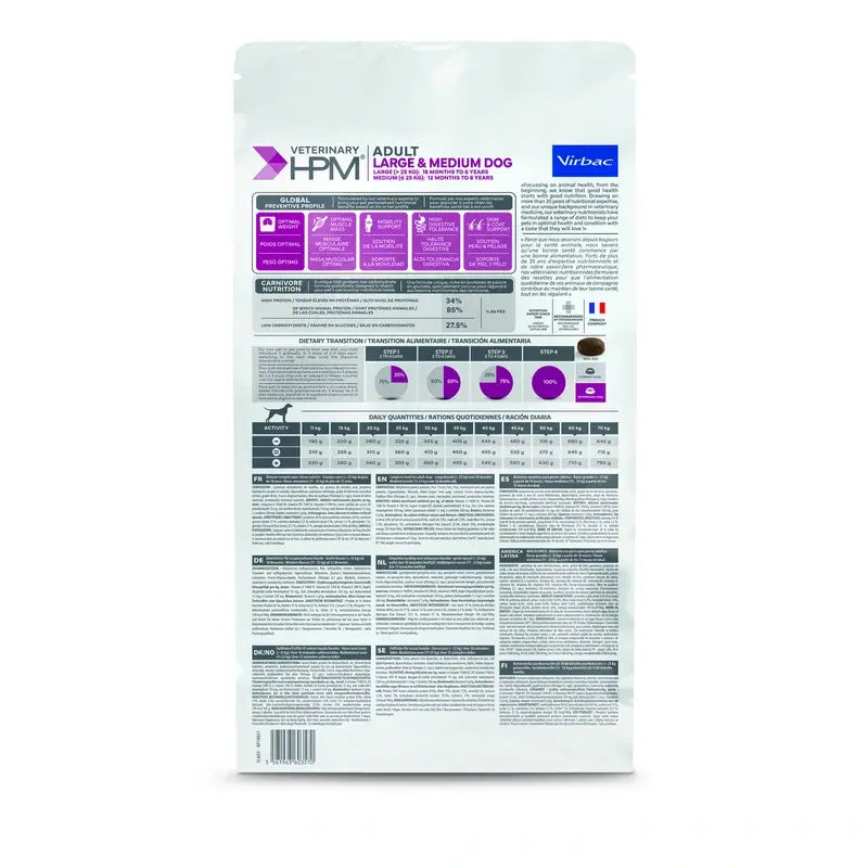 Virbac Hpm Adult Large & Medium 3 kg krmivo pre psov
