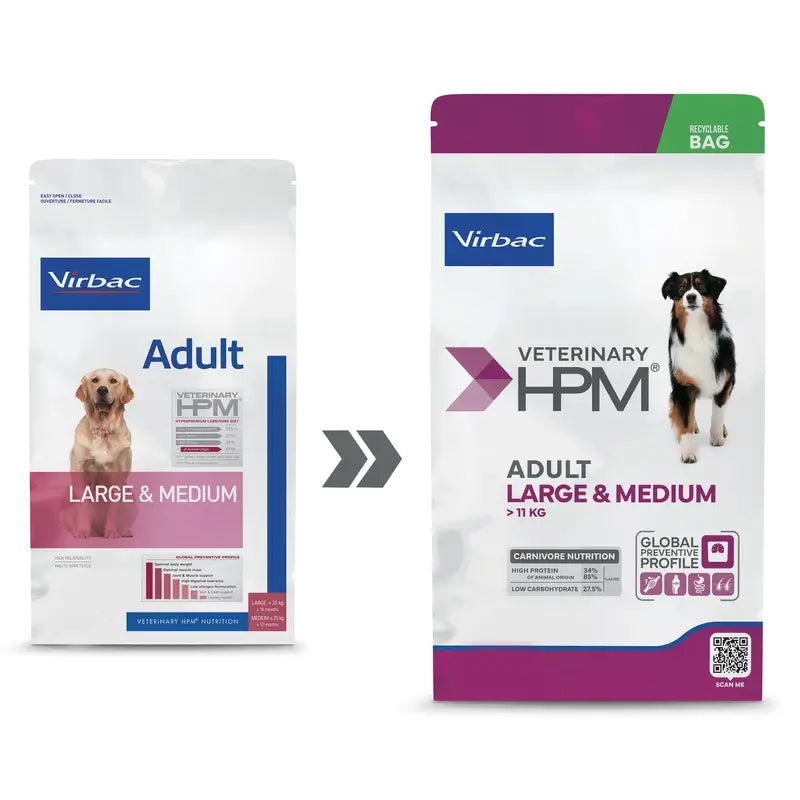 Virbac Hpm Adult Large & Medium 3 kg krmivo pre psov