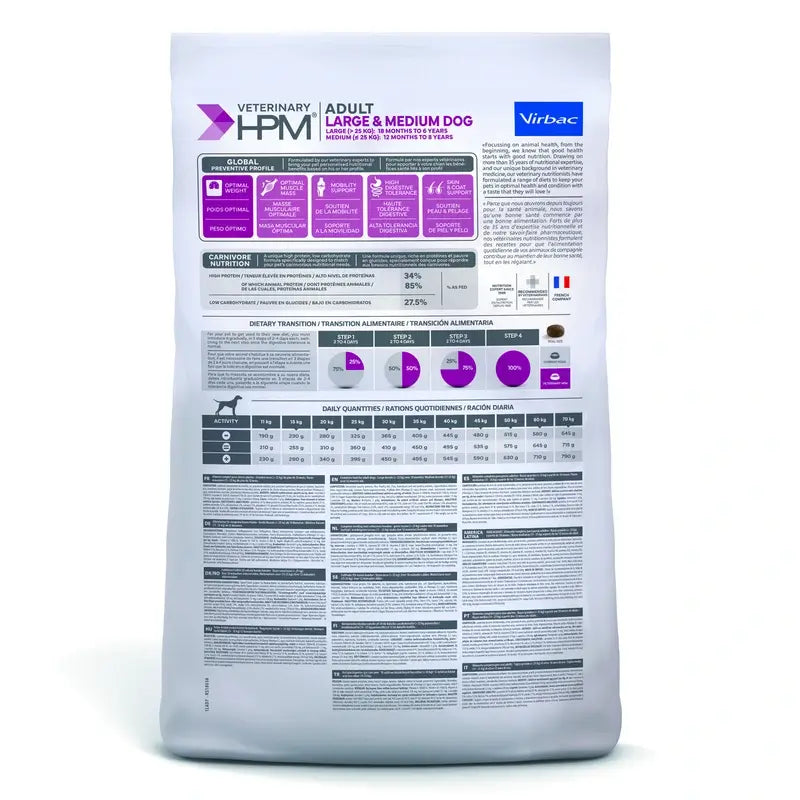 Virbac Hpm Adult Large & Medium 7 kg Krmivo pre psov