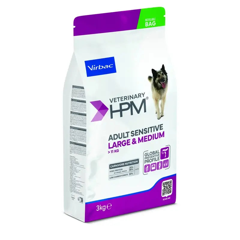 Virbac Hpm Canine Sensitive Digest Large Med. 3 kg, krmivo pre psov