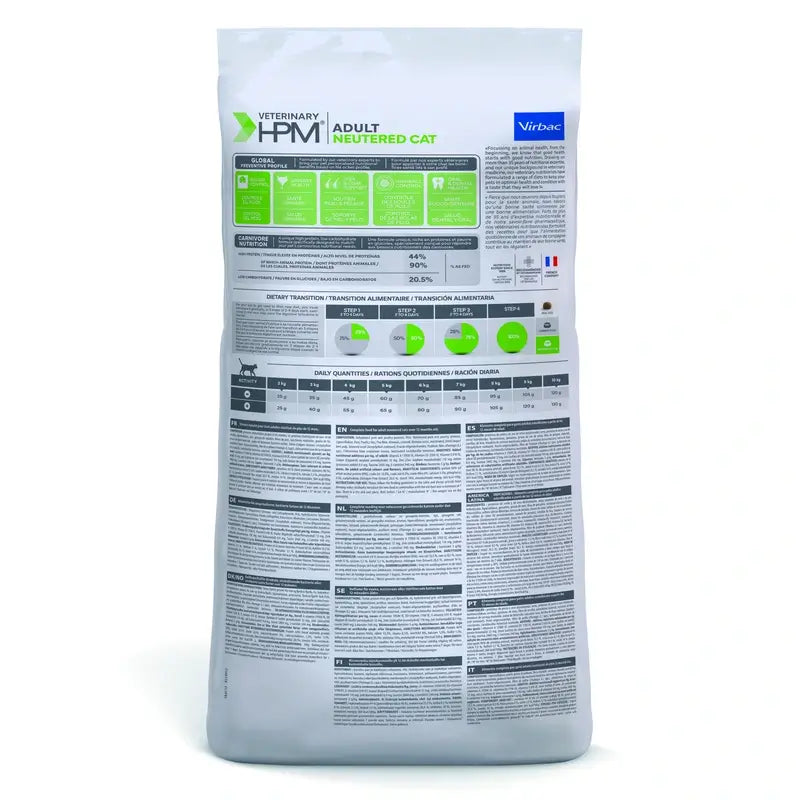 Virbac Hpm Feline Adult Neutered 12 kg, krmivo pre mačky