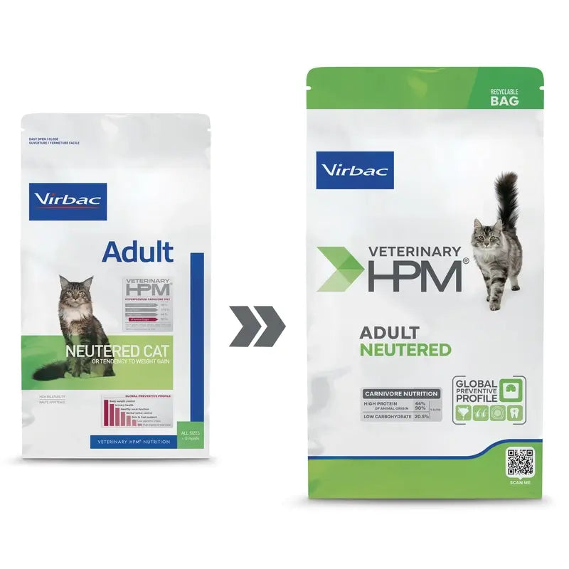 Virbac Hpm Feline Adult Neutered 12 kg, krmivo pre mačky