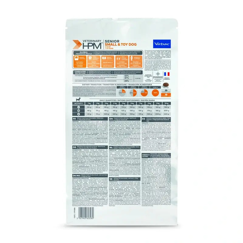 Virbac Hpm Senior Dog Small & Toy 1,5 kg, krmivo pre psov