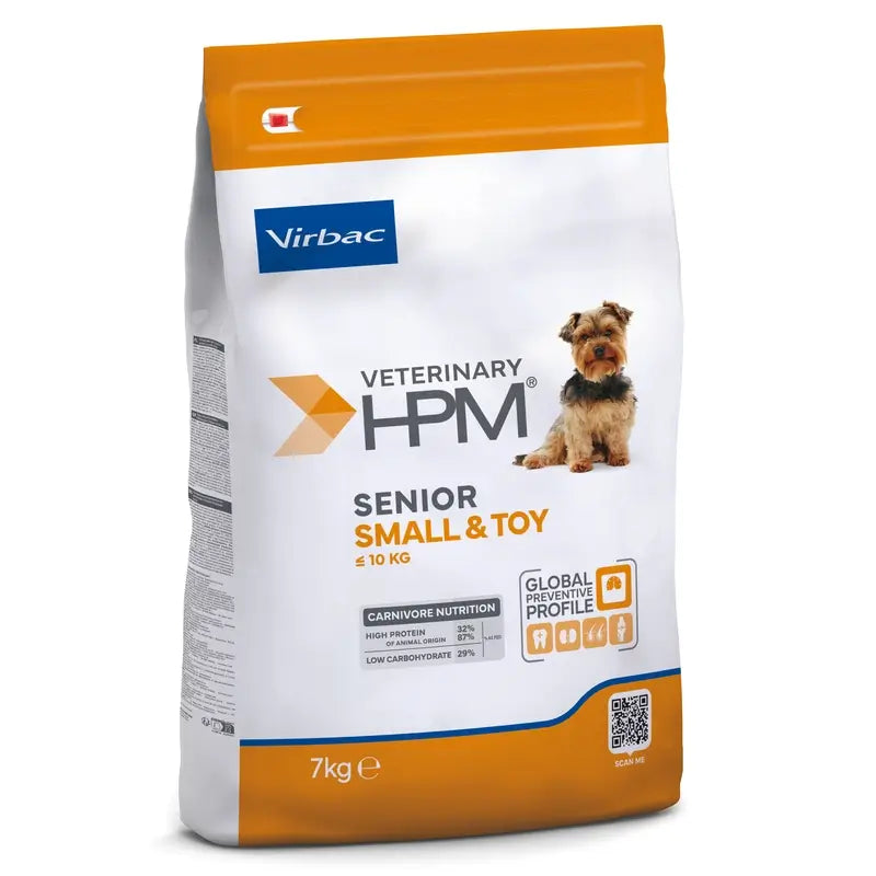 Virbac Hpm Senior Dog Small & Toy 7 kg, krmivo pre psov