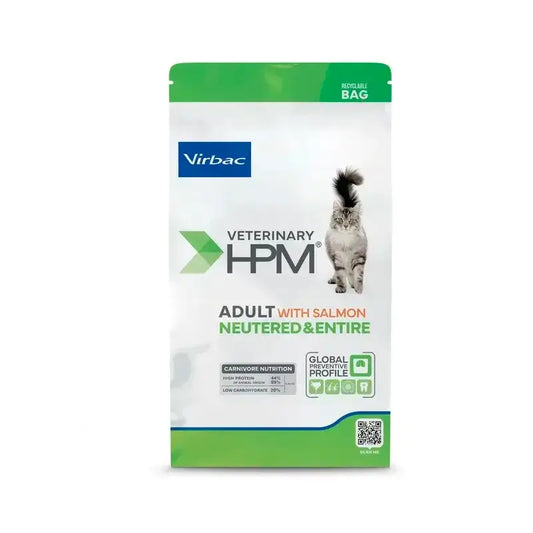 Virbac Veterinary Hpm Adult Salmon – pre kastrované a nekastrované mačky 12 kg