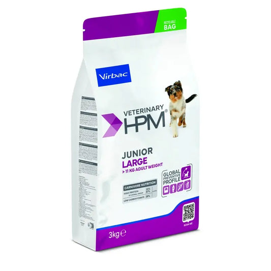 Virbac Veterinary HPM Junior Large Dog, 3 kg, krmivo pre psov