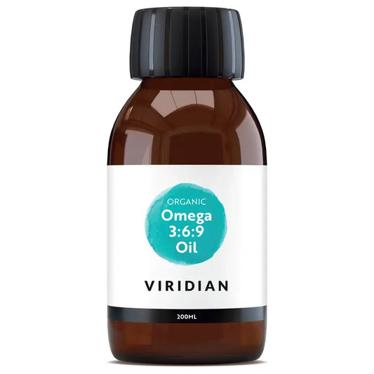Viridian Omega 3-6-9 olej 200 ml. Vegánsky 