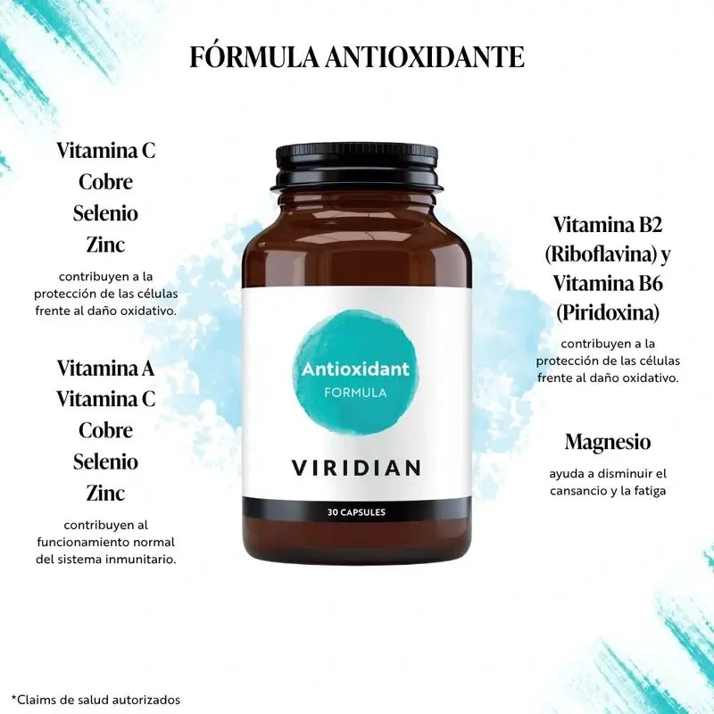 Viridian Antioxidant Formula, 30 kapsúl 