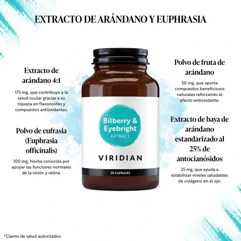 Viridian – čučoriedka a eufrasia, 30 vegetariánskych kapsúl