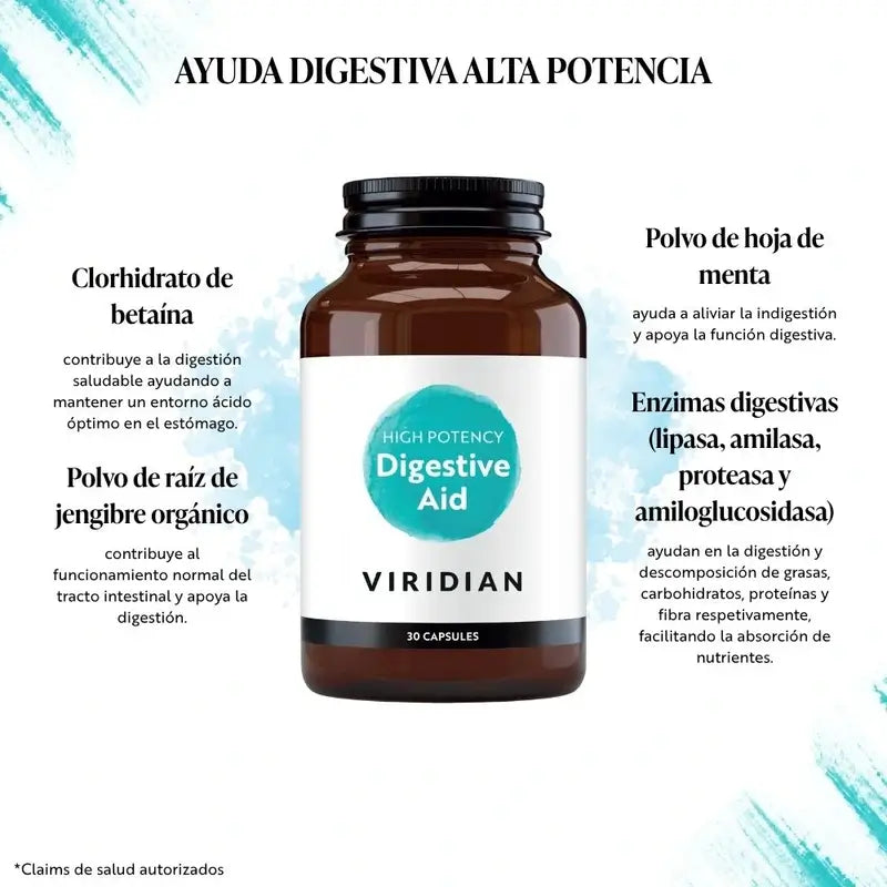 Viridian – prípravok na podporu trávenia s vysokou účinnosťou, 30 vegetariánskych kapsúl 