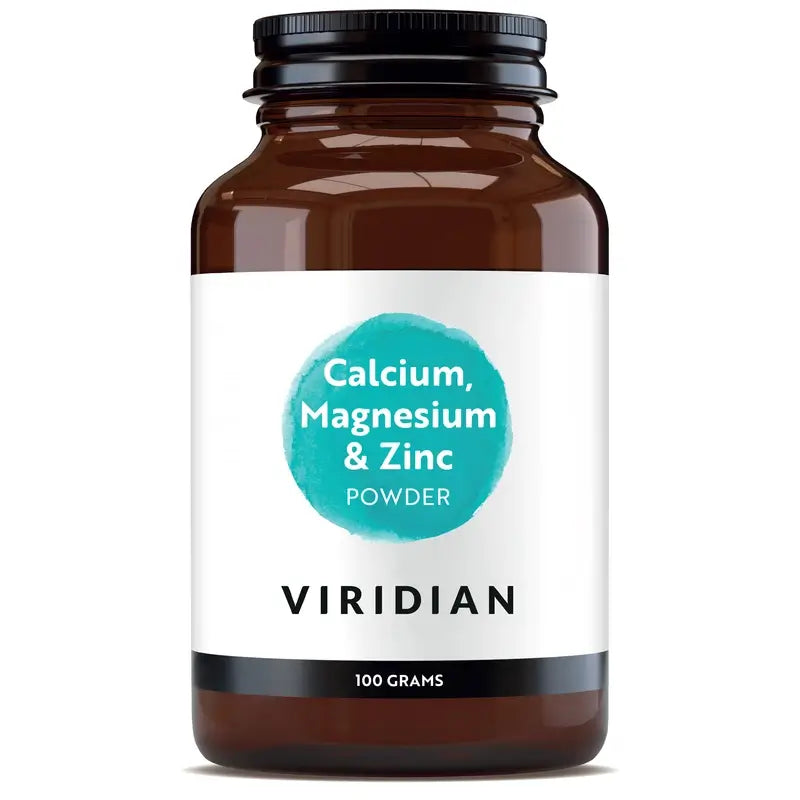 Viridian Vápnik, horčík, zinok + vitamín C, prášok, 100 g 