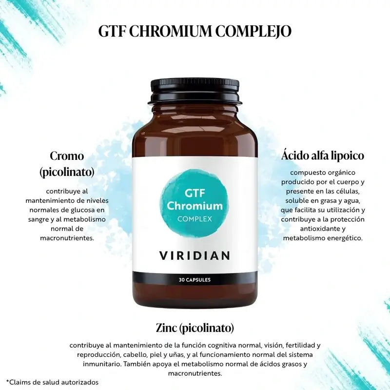 Viridian GTF Chrom Complex 30 vegetariánskych kapsúl 