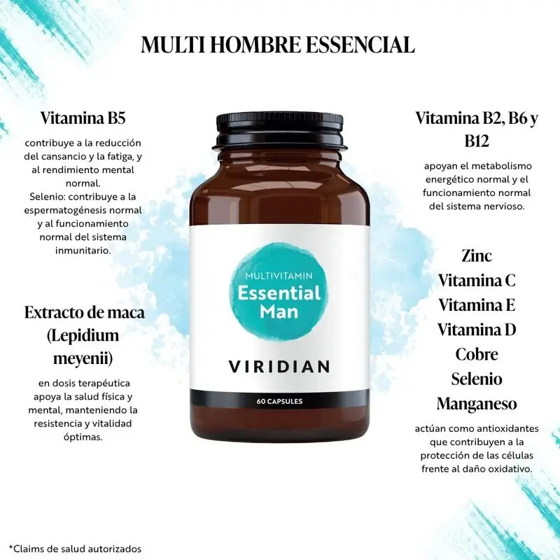 Viridian Multi pre mužov, 60 vegetariánskych kapsúl 