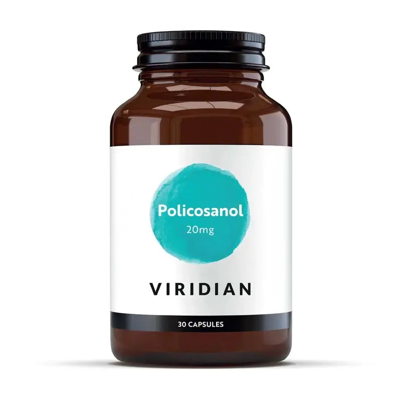 Viridian Policosanol 20 mg, 30 vegetariánskych kapsúl.