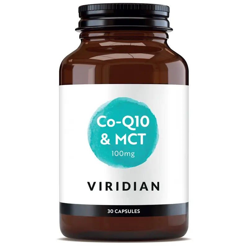 Viridian Q10 100 mg s MCT, 30 vegetariánskych kapsúl. 