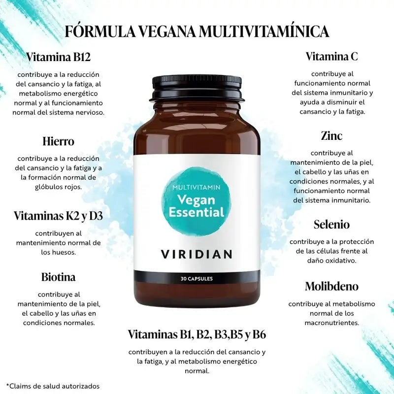 Viridian Vegan Multi Essential 30 kapsúl 