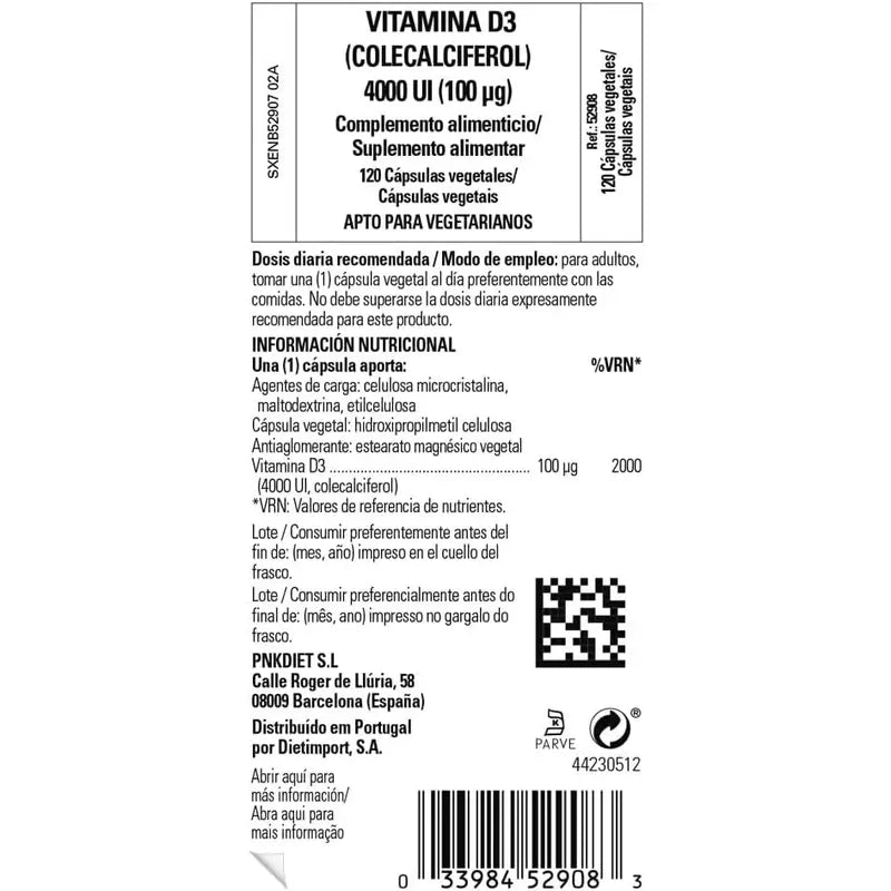 Solgar Vitamín D3 4000 IU, 120 kapsúl