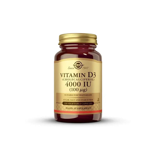Solgar Vitamin D3 4000 IU, 120 capsules