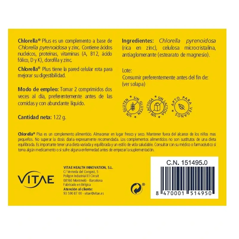 Chlorella Plus 120 tabliet – s riasou Chlorella a zinkom