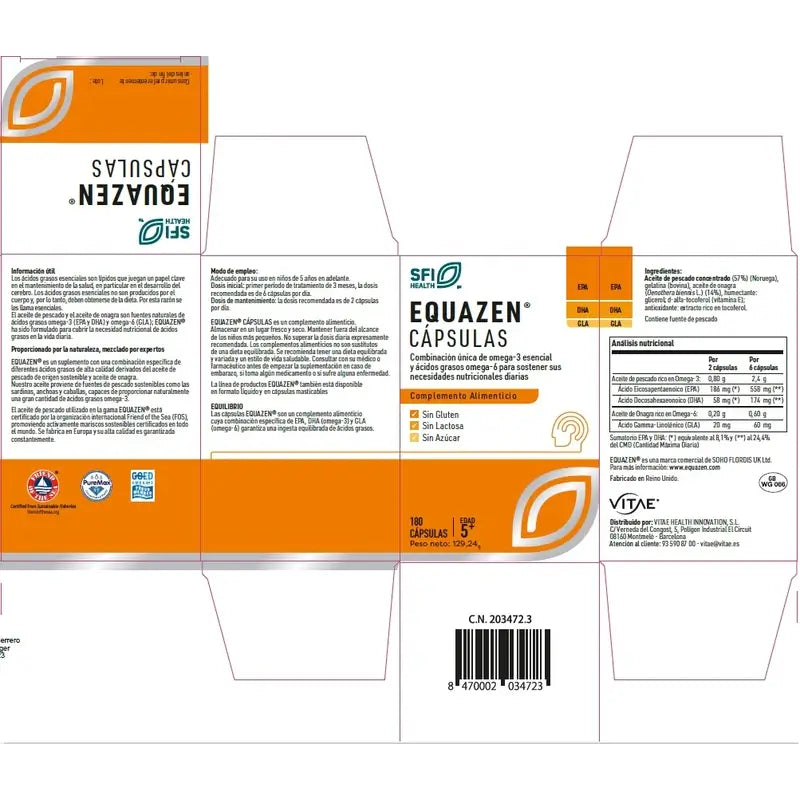 Equazen 180 kapsúl – s omega-3 a omega-6