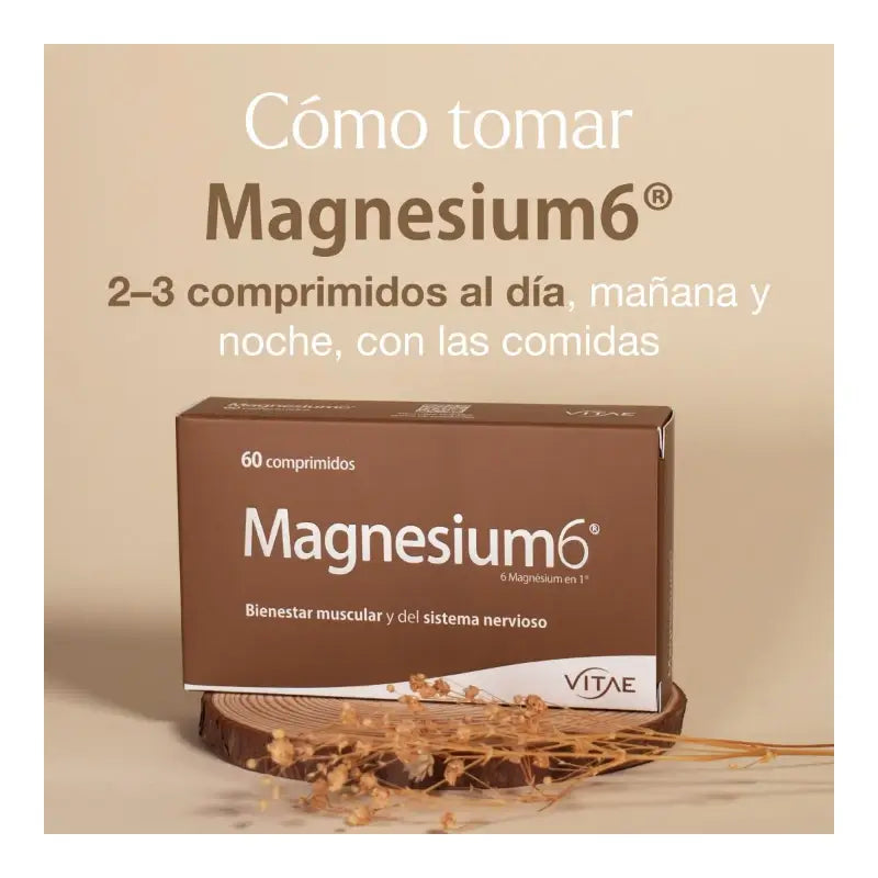 Magnesium6 20 tabliet – S obsahom 6 solí horčíka, vitamínu B6 a taurínu