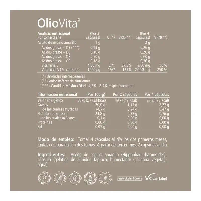 Oliovita 60 kapsúl – s olejom z plodu hlohu morského bohatým na omega-7