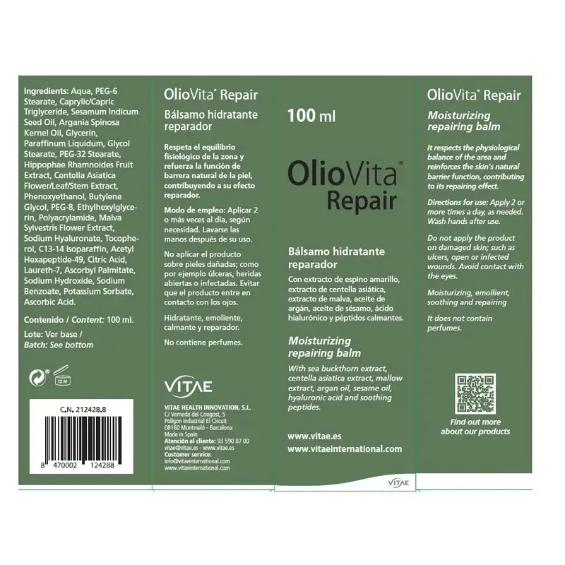 OlioVita Repair 100 ml – s plody rakytníka a kyselinou hyalurónovou