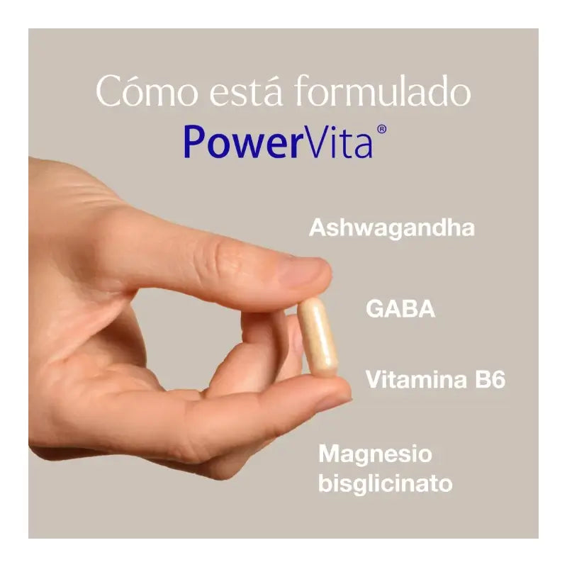 PowerVita 60 kapsúl – s ashwagandhou, horčíkom a GABA