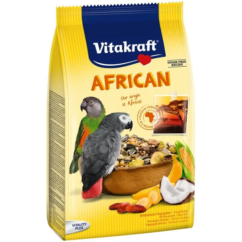 Vitakraft – africké sivé papagáje, 750 gramov