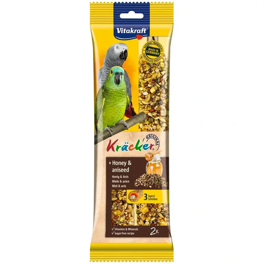 Vitakraft Tyčinky pre afrického papagája s medom, 5x2 kusy