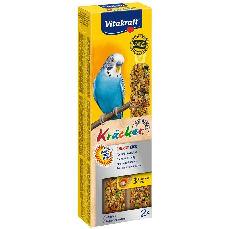 Vitakraft Tyčinky pre vlnáriky – Energia, 10 ks