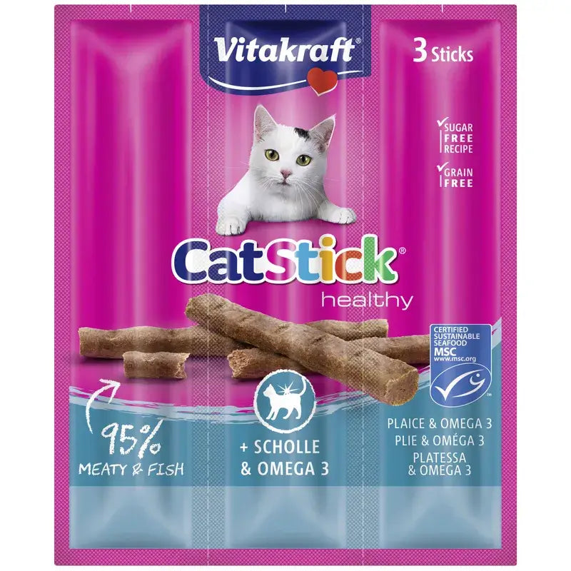 Vitakraft Cat Stick Mini – ryba s omega 20x3 kusy
