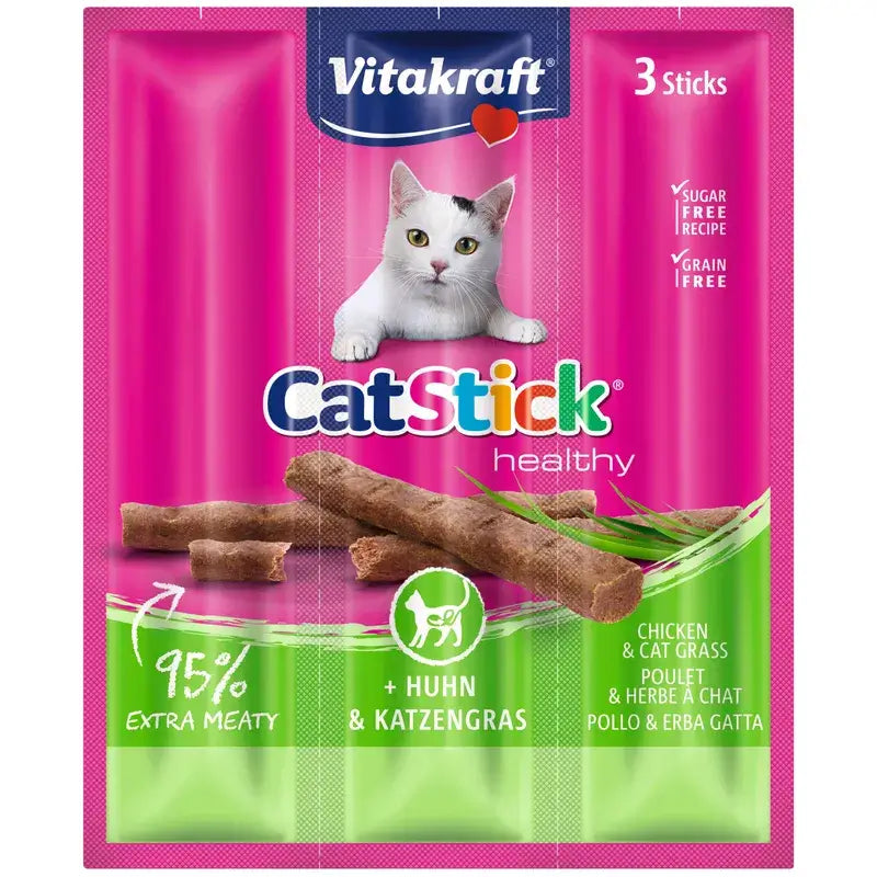 Vitakraft Cat Stick Mini – kuracie mäso s bylinkami, 20x3 kusy