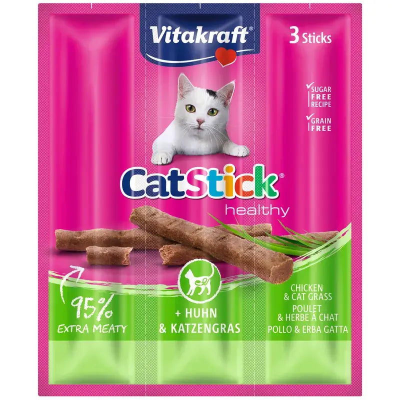 Vitakraft Cat Stick Mini – kuracie mäso s bylinkami, 20x3 kusy