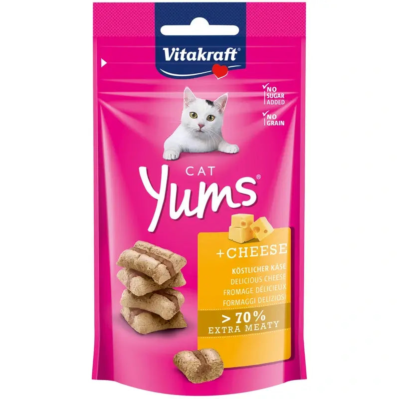 Vitakraft Cat Yums – syr, 9 x 40 gramov