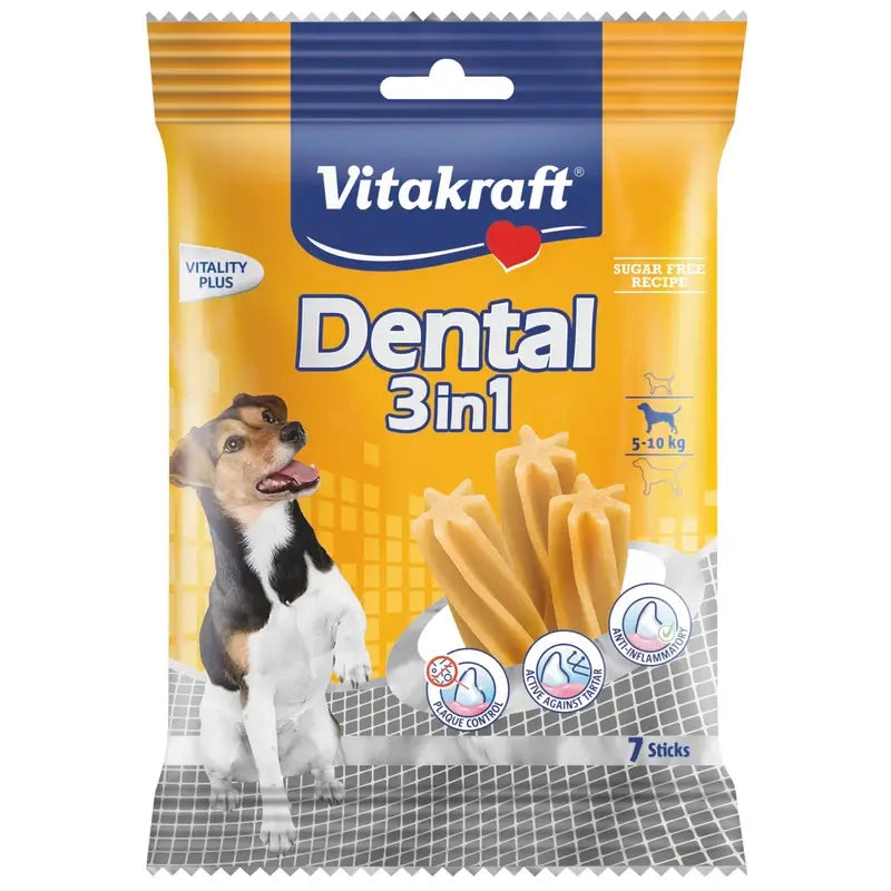Vitakraft Dental 2 v 1 pre malé psy, 12 x 120 gramov