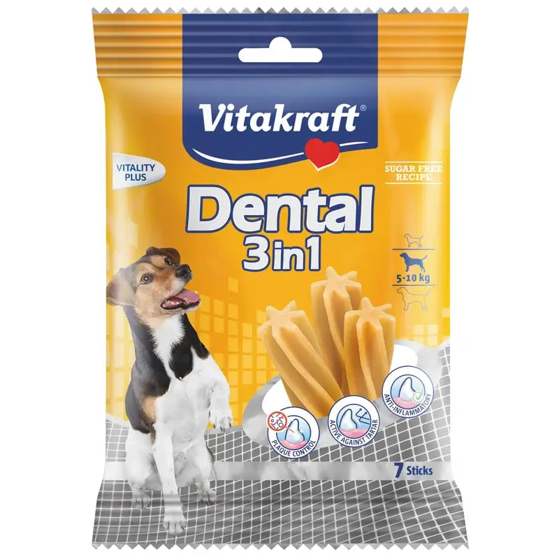 Vitakraft Dental 2 v 1 pre malé psy, 12 x 120 gramov