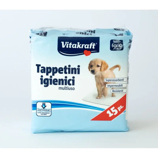 Vitakraft Podložky pre šteniatka 60 × 60 cm, 15 ks