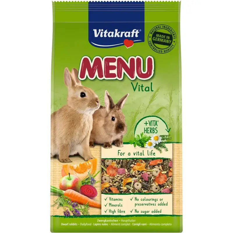 Vitakraft Menu Aroma pre králiky 3 kg