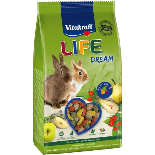 Vitakraft Menu Life Dream pre králiky 5 x 600 gramov
