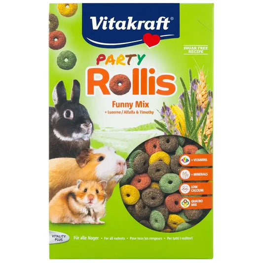 Vitakraft Party Rollis – hlodavce, 500 gramov