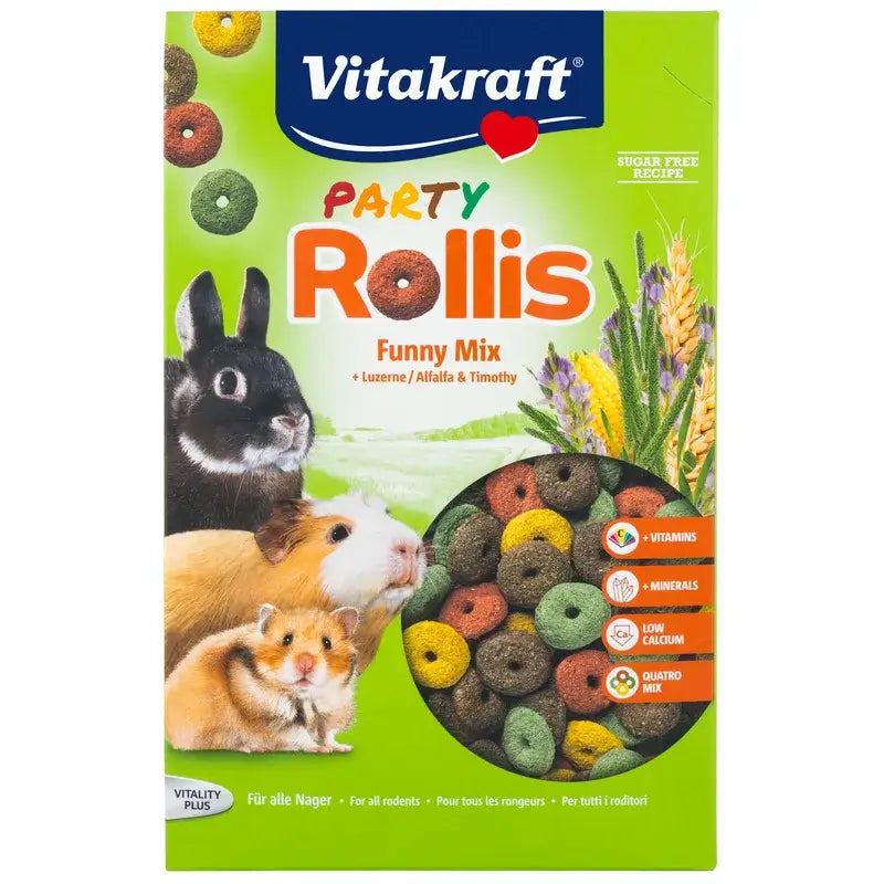 Vitakraft Party Rollis – hlodavce, 500 gramov