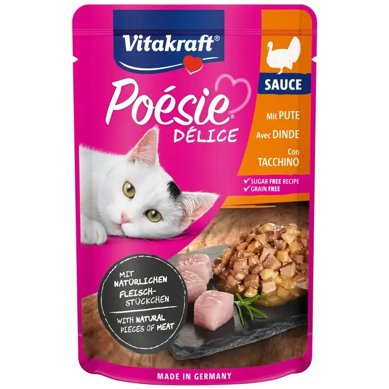 Vitakraft Poesie Delisauce vrecúško – morka 23 × 85 g