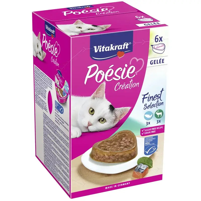 Vitakraft Poesie Multipack Želatína 6x85 gramov