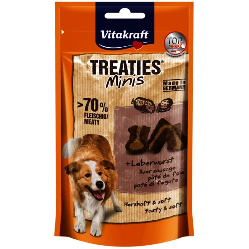 Vitakraft Treaties Minis – losos a omega-3, 8 x 48 gramov