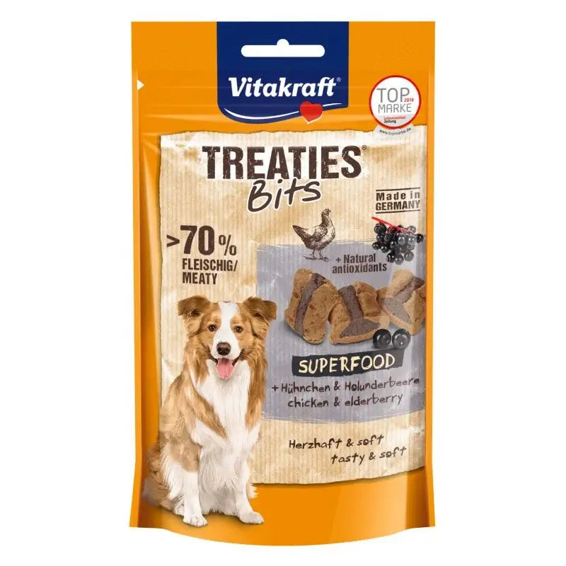 Vitakraft Treaties + Superfood – bobule bazy čiernej, 100 gramov