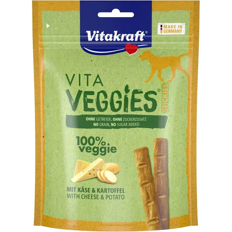 Vitakraft Veggies Dog Sticks – syr 9 × 80 g